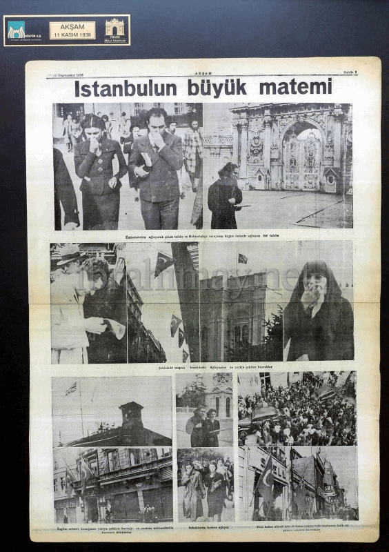 11 Teşrinizani 1938 Akşam Gazetesi